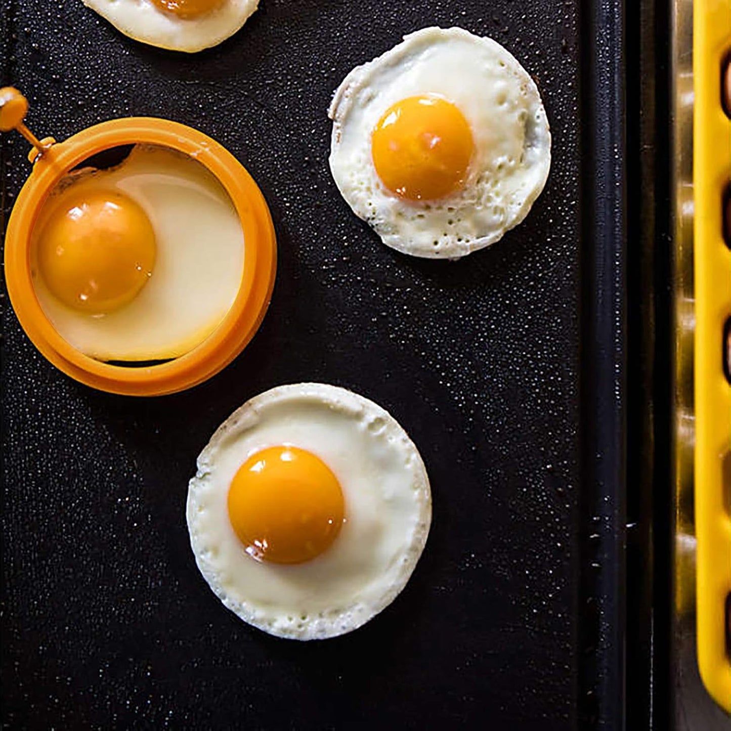 Home Collection 4-Pack 4-Inch Silicone Egg Frying Rings