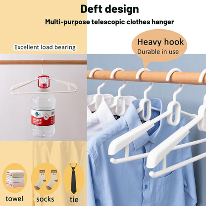 Home Collection 16 Pack Adjustable Clothes Hangers