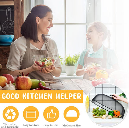 Home Collection Collapsible Metal Mesh Food Cover Dome with Handle 18-Inch