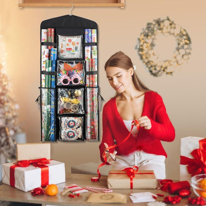 Home Collection Double-Sided Christmas Wrapping Paper Organizer Storage