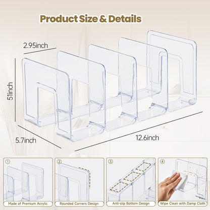 Home Collection Clear Acrylic Kids Shoe Rack Organizer 4-Pair Storage Stackable Closet Shelf