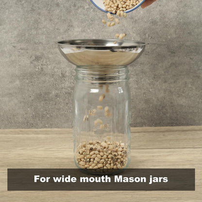 Home Collection Stainless Steel Bottle Filling Funnel for Oil Juice Coffee and Food