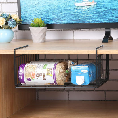 Home Collection 2-Pack Under Shelf Basket Organizer