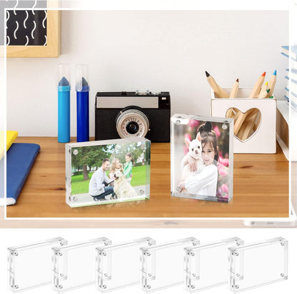 Home Collection 3 Pack Magnetic Photo Frames 2.5 X 3.5 Inch