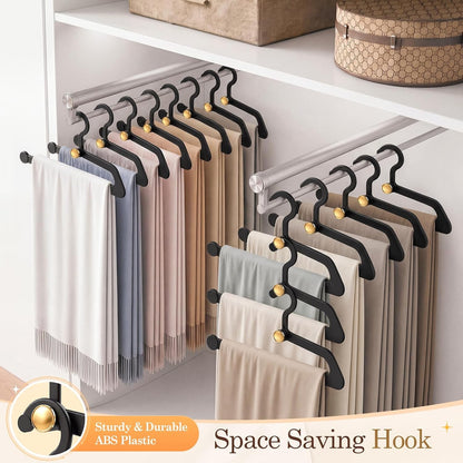 Home Collection Pack of 20 Non-Slip Pants Hangers