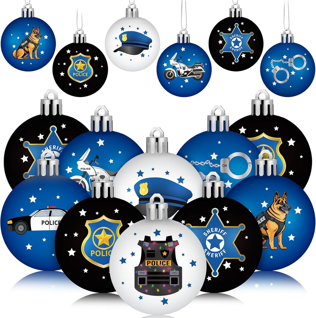 Home Collection Pack of 40 Mini Christmas Ball Ornaments 1.2 Inch Hanging Xmas Tree Decorations