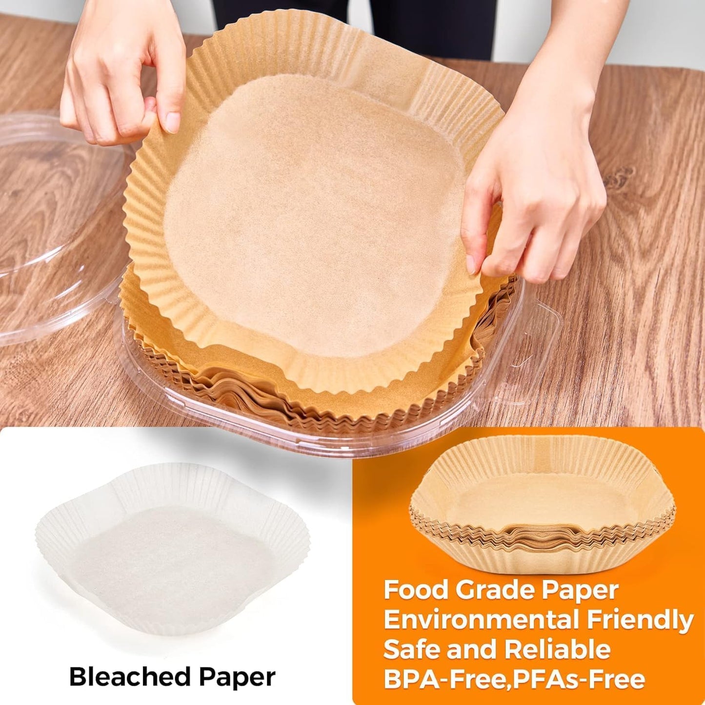Home Collection 100 Pcs Air Fryer Paper Liners