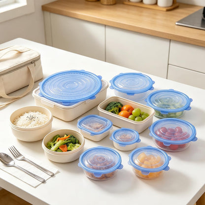 Home Collection 6-Pack Stretch Silicone Lids