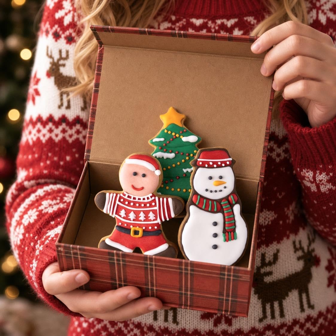 Home Collection Pack of 11 Christmas Cookie Cutter Set Gingerbread Man Tree Snowflake Santa and Reindeer Shapes