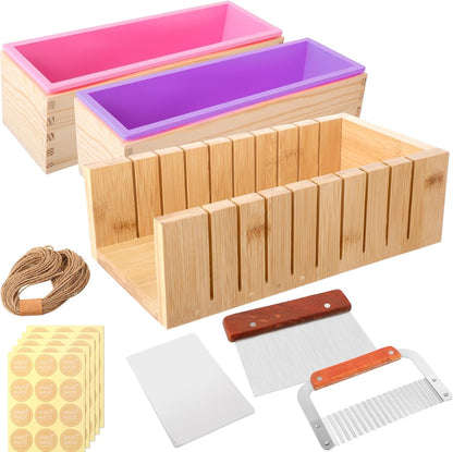 Home Collection 2Pcs 42oz Silicone Loaf Soap Mold Kit