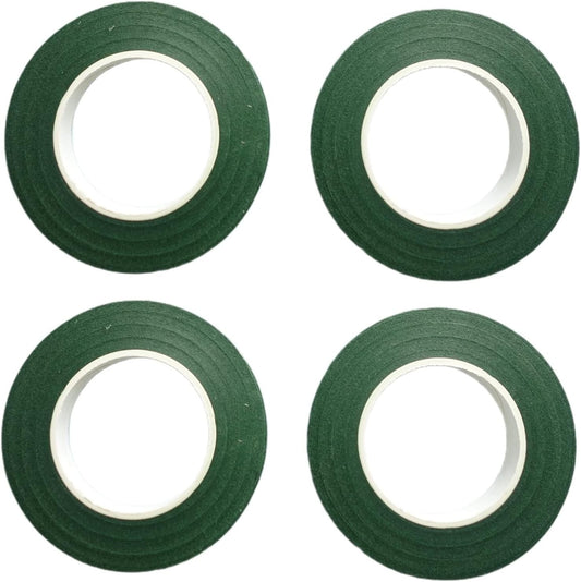 Home Collection 4Pcs Rolls Dark Green Floral Tape