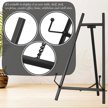 Home Collection Foldable Metal Tabletop Tripod Easel Display Stand 16.5 Inch