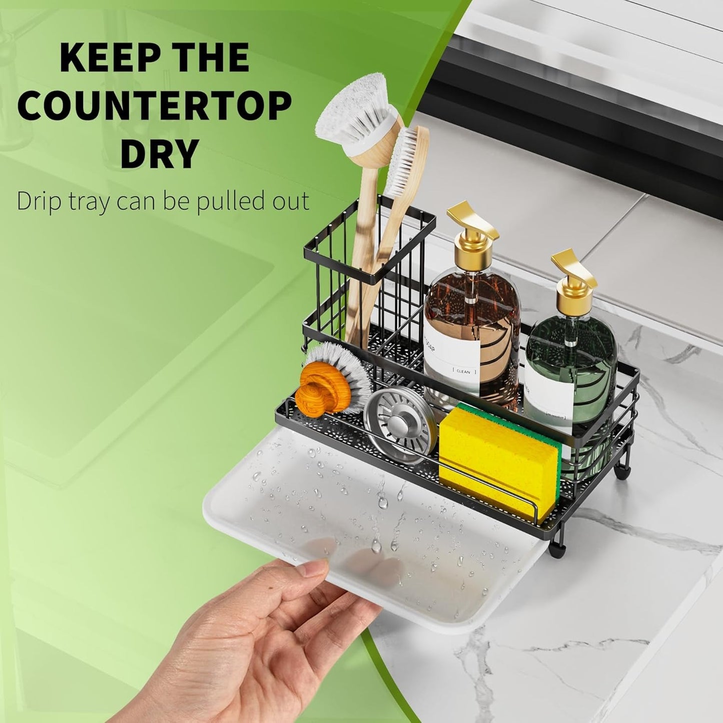 Home Collection Large Capacity Kitchen Sink Caddy Organizer
