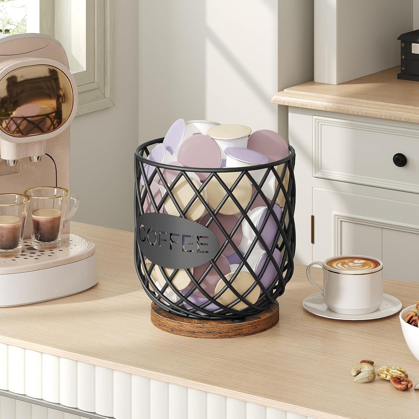 Home Collection Rustic Brown Coffee Pod Holder
