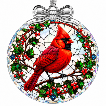 Home Collection Crystal Glass Christmas Ornament Hanging Tree Decoration and Holiday Keepsake Gift