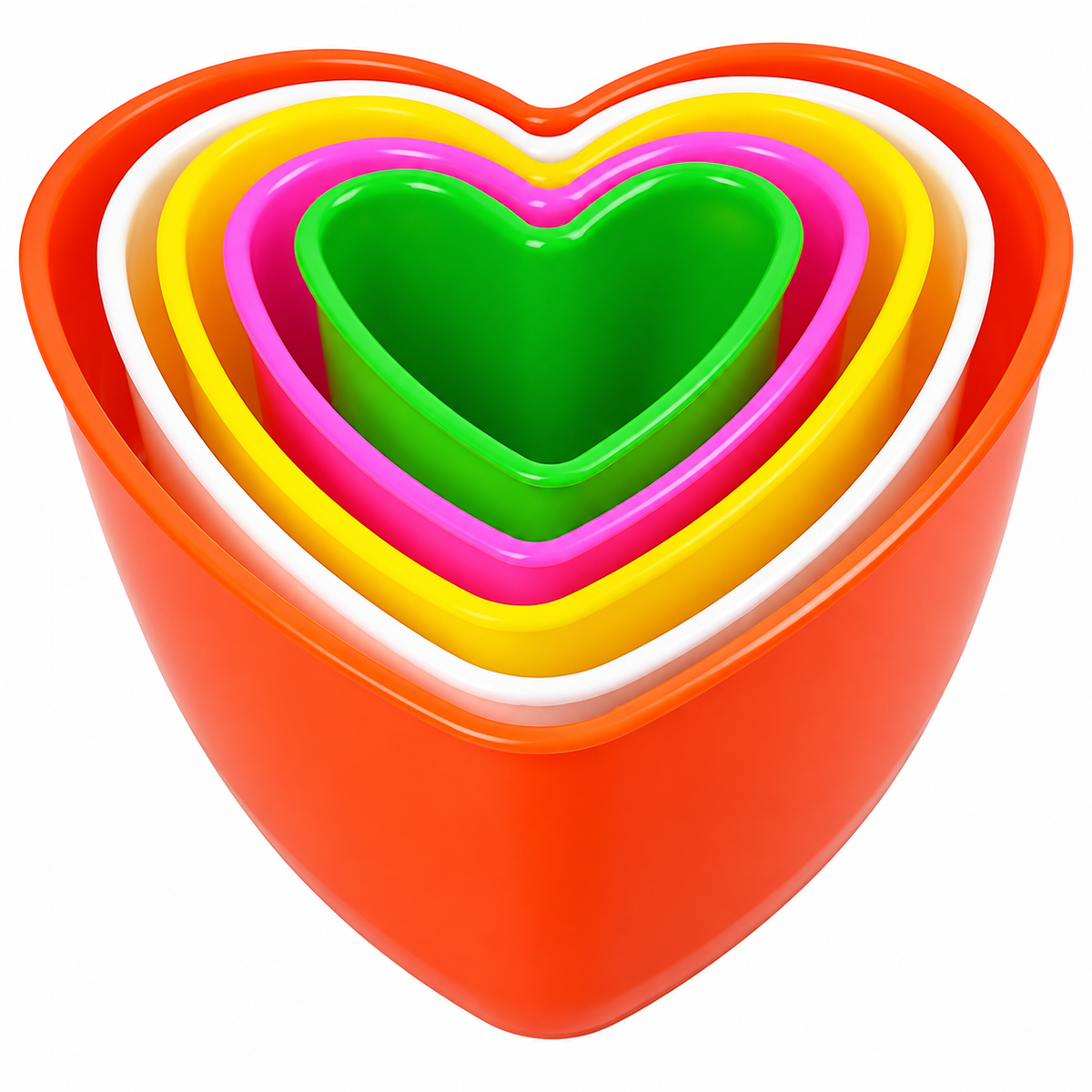 Home Collection Double-Sided Plastic Cookie Cutter Set Multi-Size Biscuit and Fruit Cutters