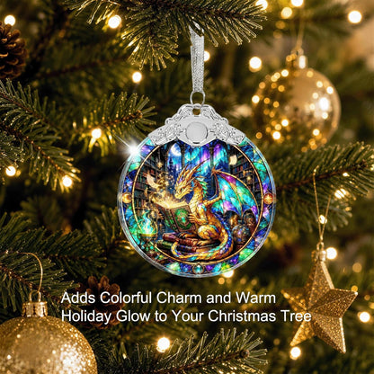 Home Collection Crystal Glass Christmas Ornament Sparkling Hanging Tree Decoration