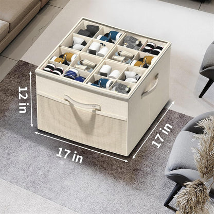 Home Collection Pack of 2 Foldable Shoe Organizer for Closet