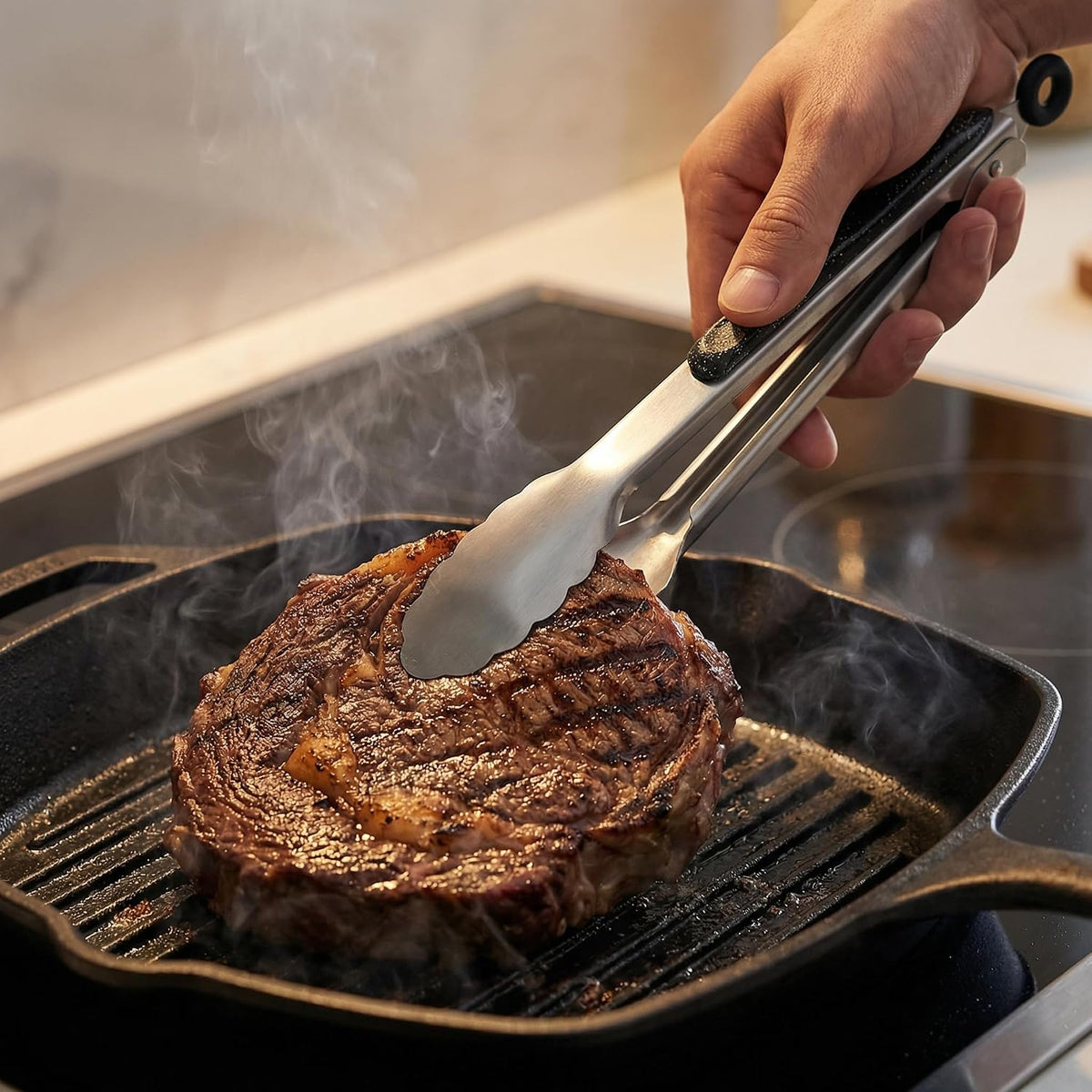 Home Collection Heat-Resistant Stainless Steel Cooking Utensil Set