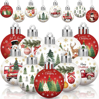 Home Collection Pack of 40 Mini Christmas Ball Ornaments 1.2 Inch Hanging Xmas Tree Decorations