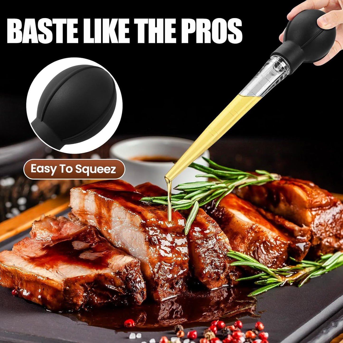 Home Collection Large Turkey Baster with Cleaning Brush