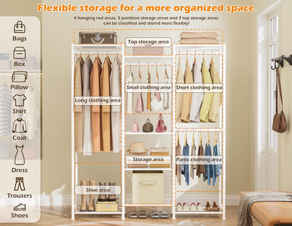 Home Collection Multi-Functional Shoe & Clothing Organizer
