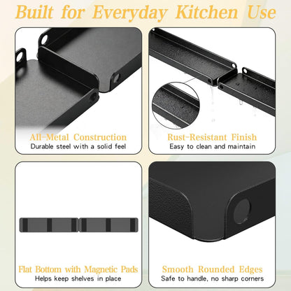 Home Collection Magnetic Stove Top Shelf for 30" Stoves