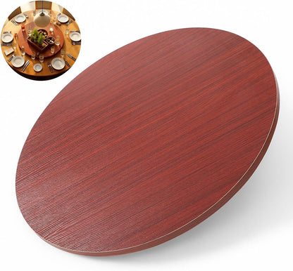 Home Collection Large Walnut Wood Lazy Susan 28"