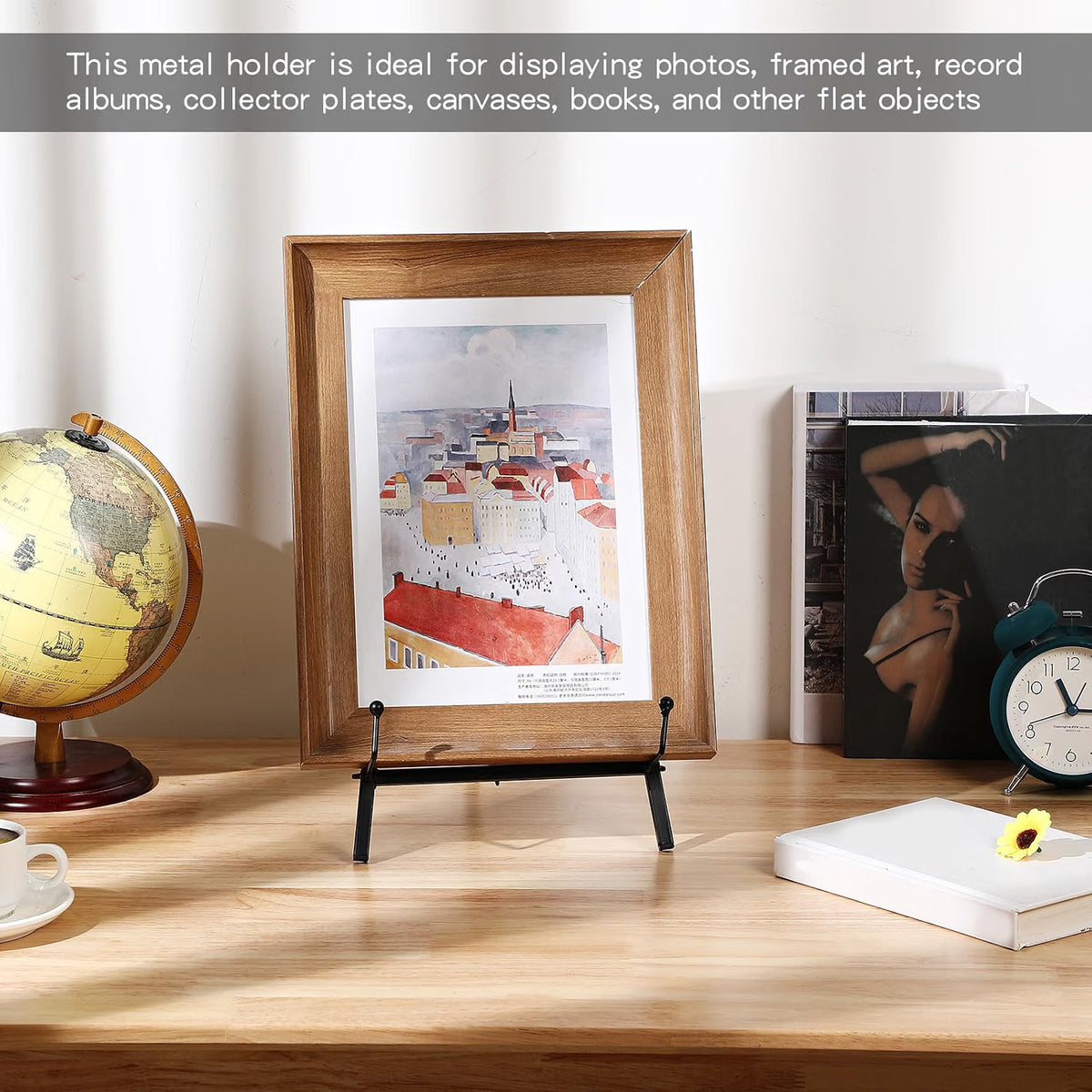 Home Collection Foldable Metal Tabletop Tripod Easel Display Stand 16.5 Inch