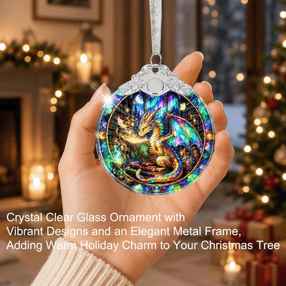 Home Collection Crystal Glass Christmas Ornament Sparkling Hanging Tree Decoration