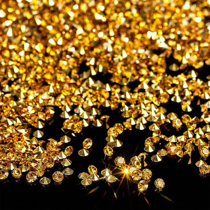 Home collection 28000PCS 3mm Gold Acrylic Diamonds
