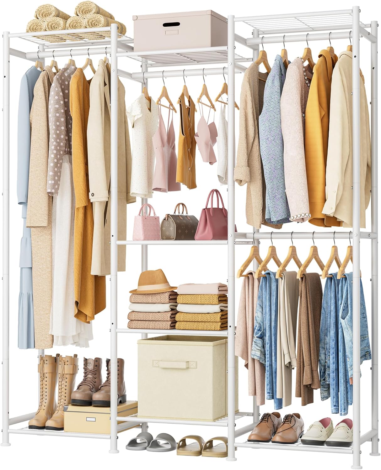 Home Collection Multi-Functional Shoe & Clothing Organizer