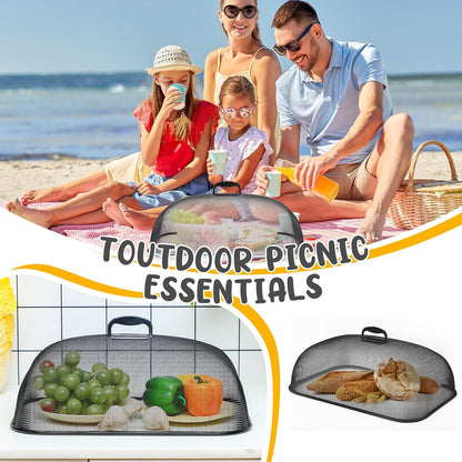 Home Collection Collapsible Metal Mesh Food Cover Dome with Handle 18-Inch