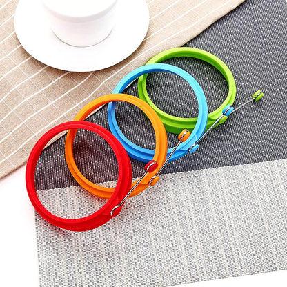 Home Collection 4-Pack 4-Inch Silicone Egg Frying Rings
