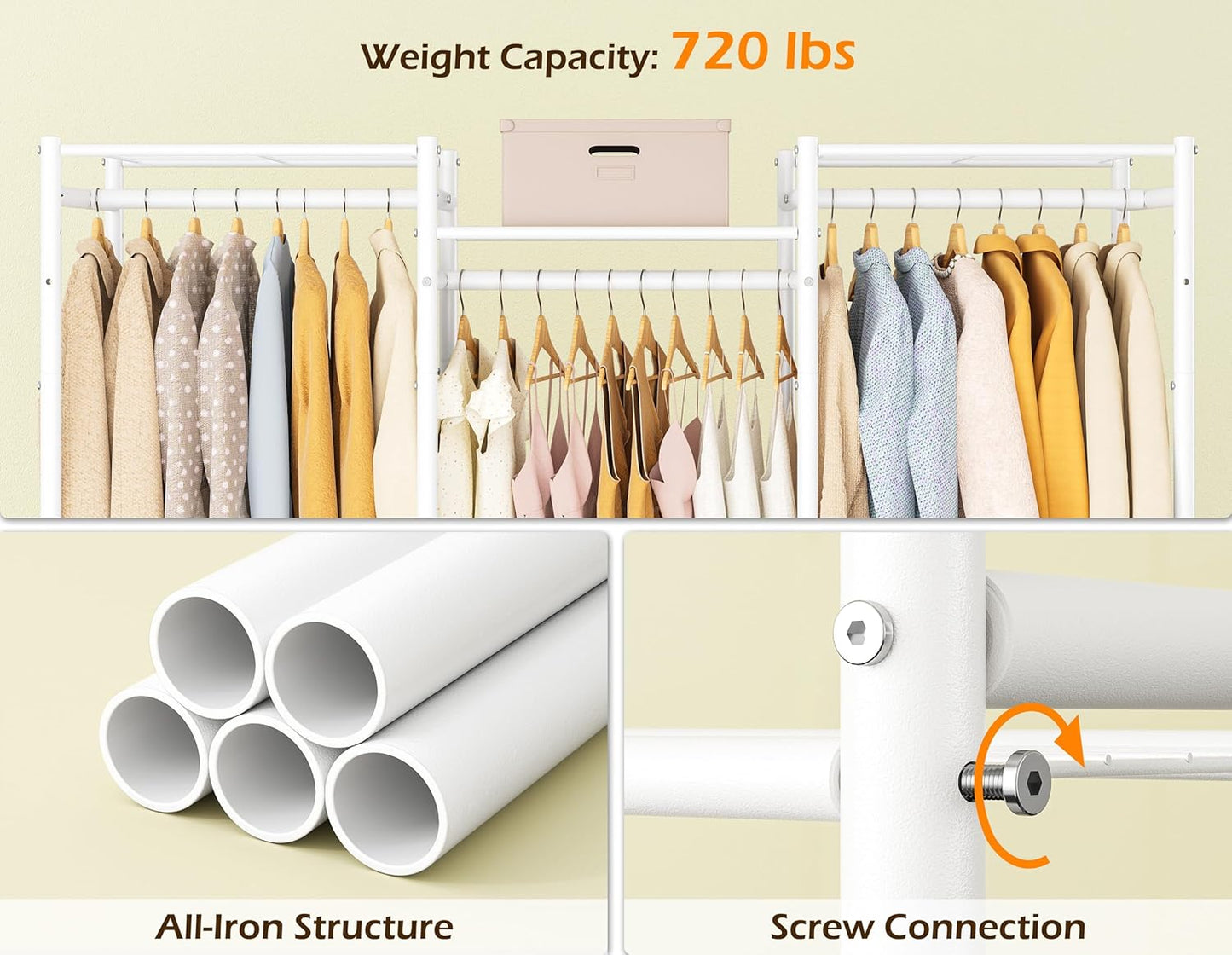 Home Collection Multi-Functional Shoe & Clothing Organizer