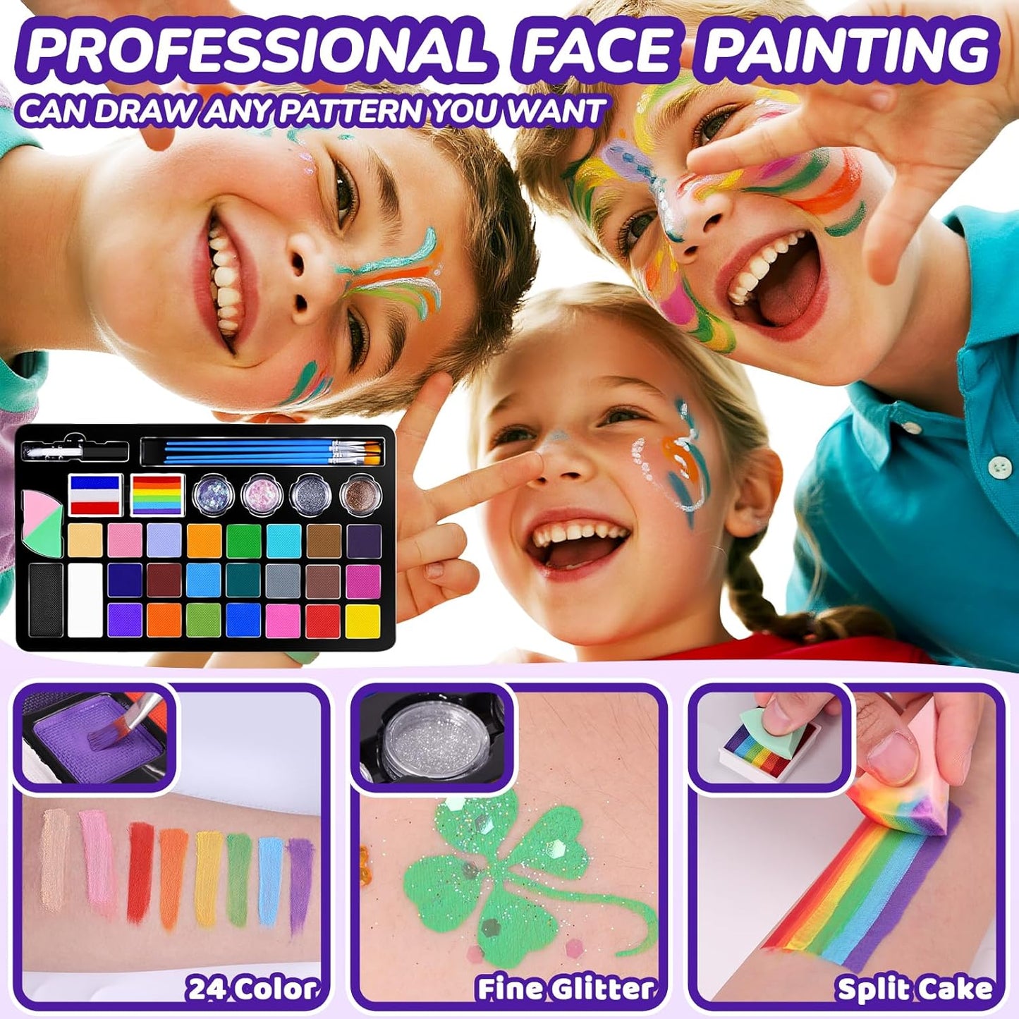 Home Collection Face Painting Kit for Kids