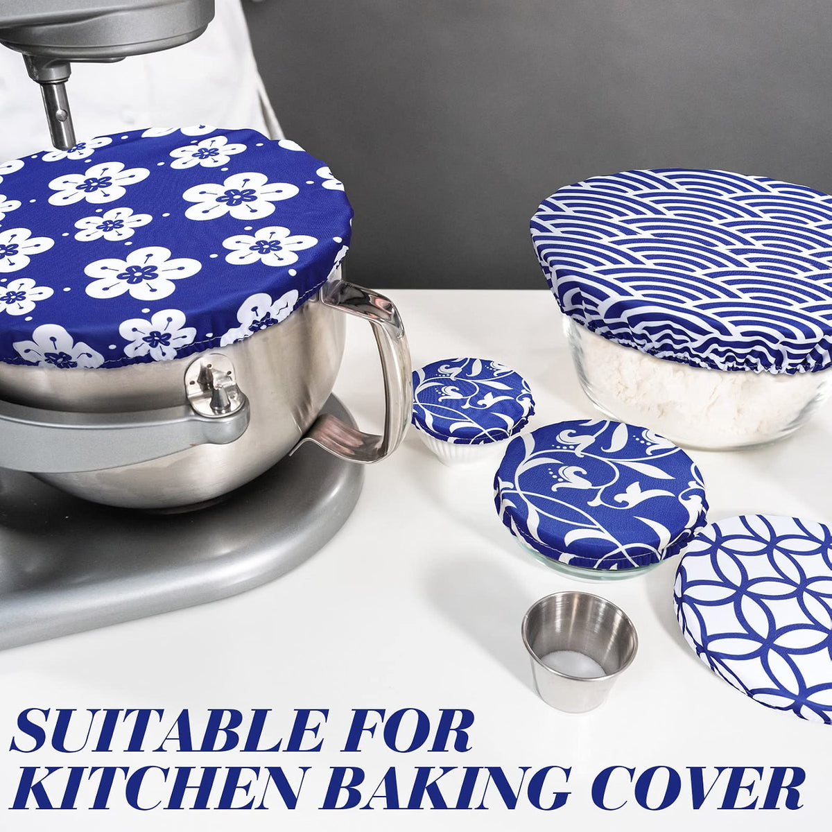 Home Collection Pack of 10 Reusable Fabric Bowl Covers