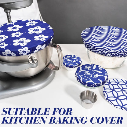 Home Collection Pack of 10 Reusable Fabric Bowl Covers