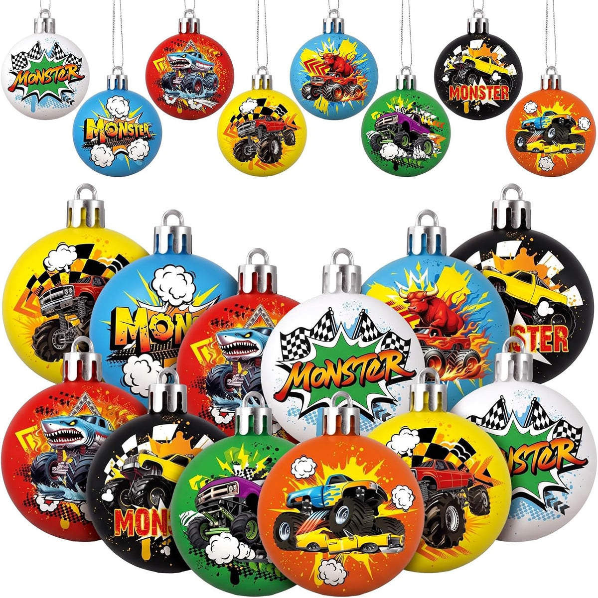 Home Collection Pack of 40 Mini Christmas Ball Ornaments 1.2 Inch Hanging Xmas Tree Decorations