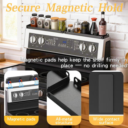 Home Collection Magnetic Stove Top Shelf for 30" Stoves