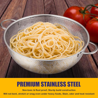 Home Collection Stainless Steel Colander Set of 3