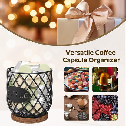 Home Collection Rustic Brown Coffee Pod Holder