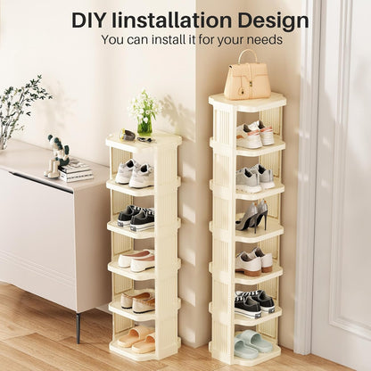 Home Collection 8-Tier Vertical Stackable Shoe Rack