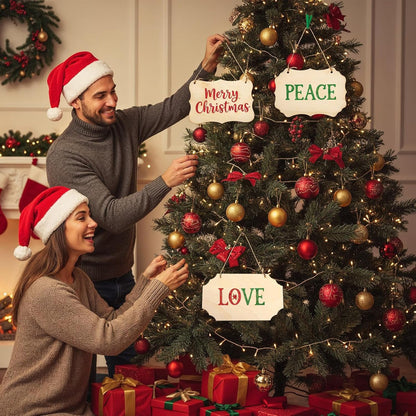 Home Collection 6-Pack Unfinished  Wood Plaques with Jute Rope 8.8 x 5.7 Inch