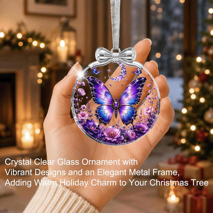 Home Collection Crystal Glass Christmas Ornament Hanging Tree Decoration and Holiday Keepsake Gift