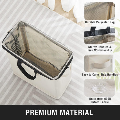 Home Collection 45L Slim Laundry Hamper with Removable Inner Bag and Side Handles