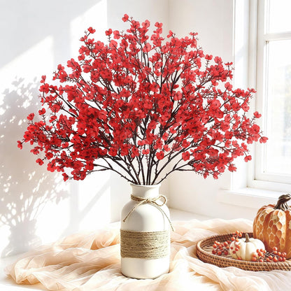 Home Collection 2 Pcs Red Artificial Rose Flower Balls – Table Centerpiece