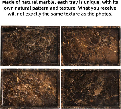 Home Collection Marble Bathroom Vanity Tray