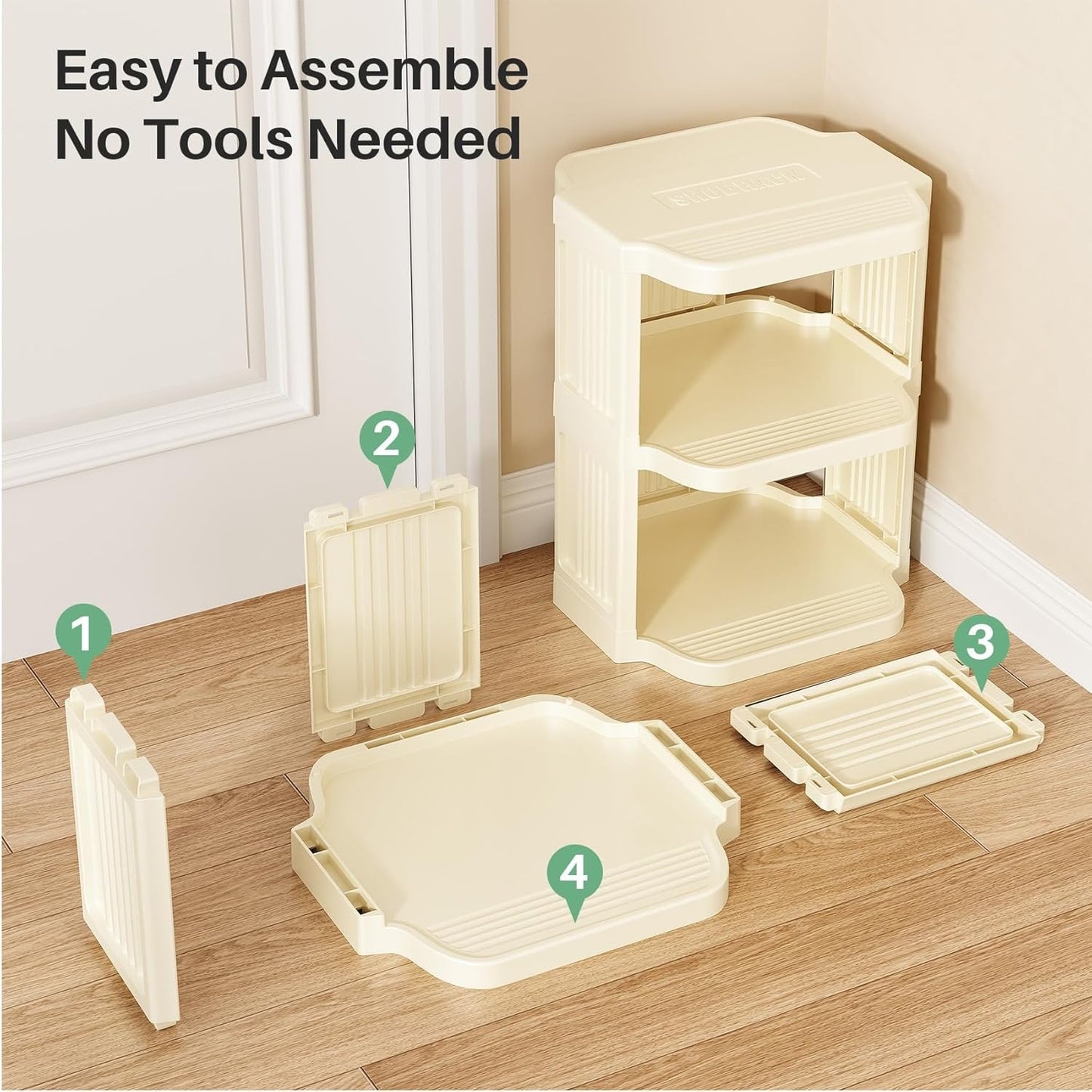 Home Collection 8-Tier Vertical Stackable Shoe Rack