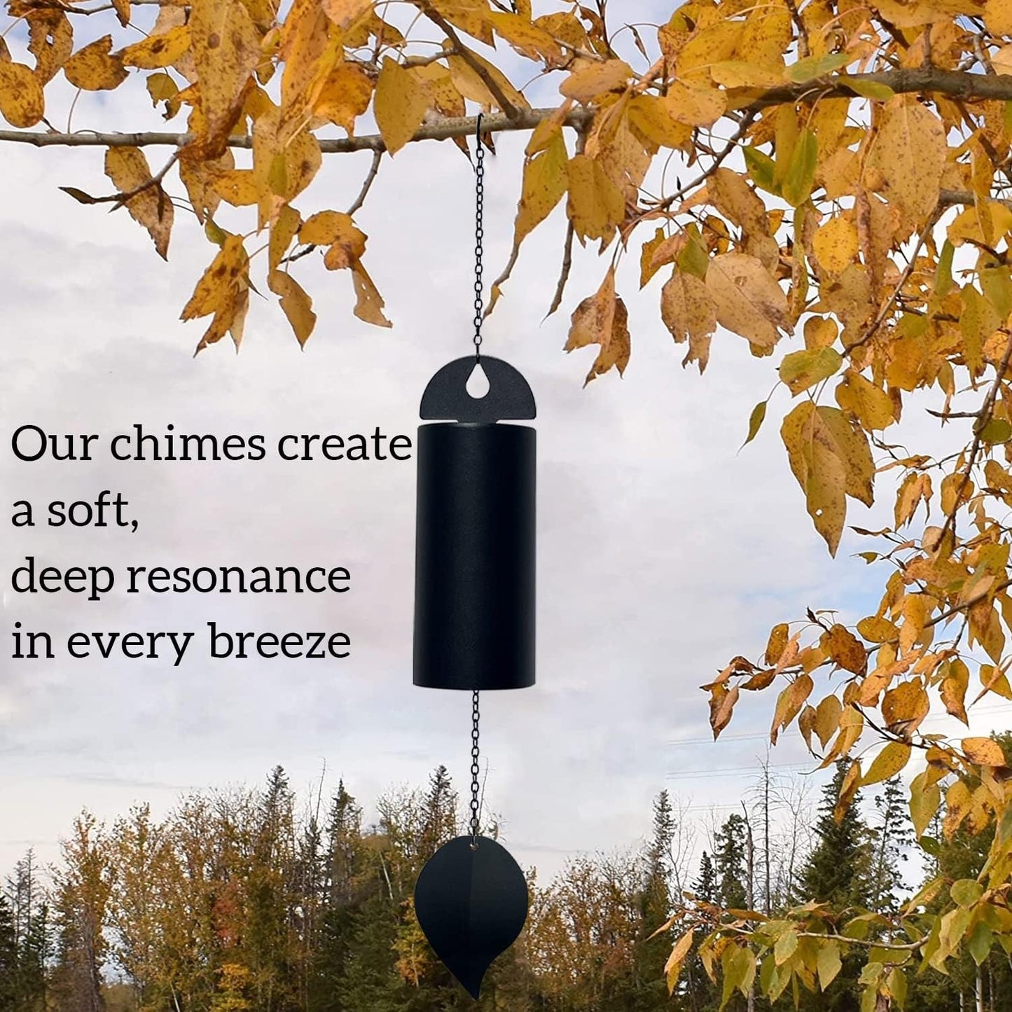 Home Collection Deep Tone Serenity Bell Wind Chime 30"